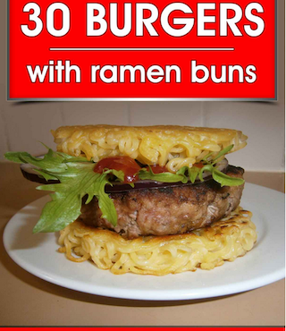 ※画像は『30 BURGERS with ramen buns』
