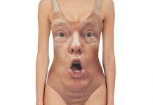 トランプ大統領柄の水着、この夏注目あつまる オシャレ女子たちが殺到中