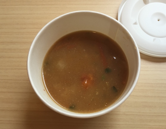 蒙古タンメンバーガーについてくるスープはマジで美味しい。