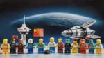 Plastic,Bricks,3d,Image,Of,China,Advocates,For,Nuclear,Asteroid